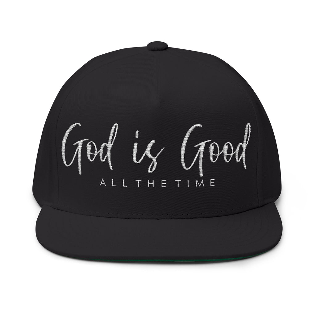 Flat Bill Cap - "God Is Good"